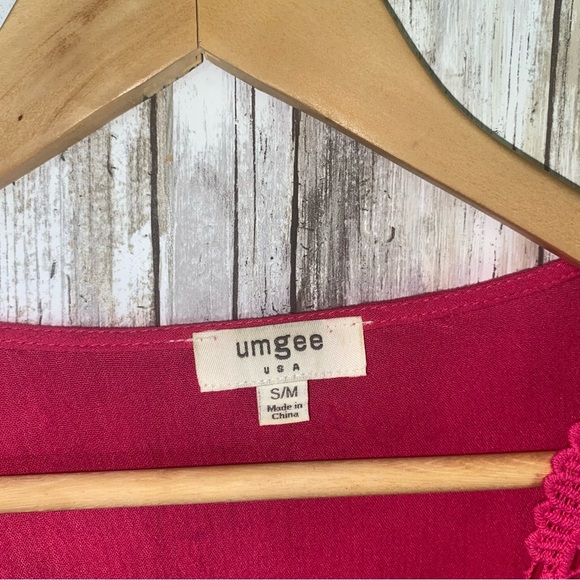 Umgee Pink Oversized Blouse - Picture 7 of 7